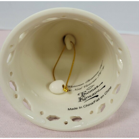 THOMAS KINKADE Porcelain Victorian Christmas Bell - Noel Victorian IV - Picture 7 of 7